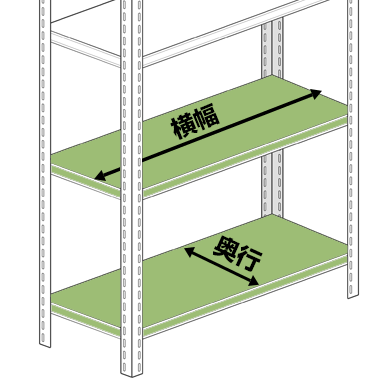 業務用スチールラック中量500kg／段 | 業務用スチールラックの通販