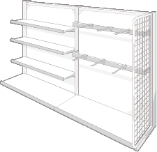 業務用の陳列棚を1台から販売、レイアウト・店舗用什器もまとめ