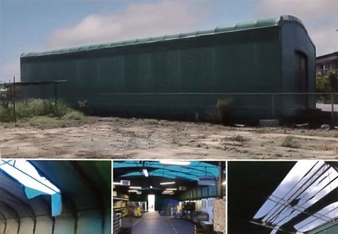 愛知県のテント倉庫事例