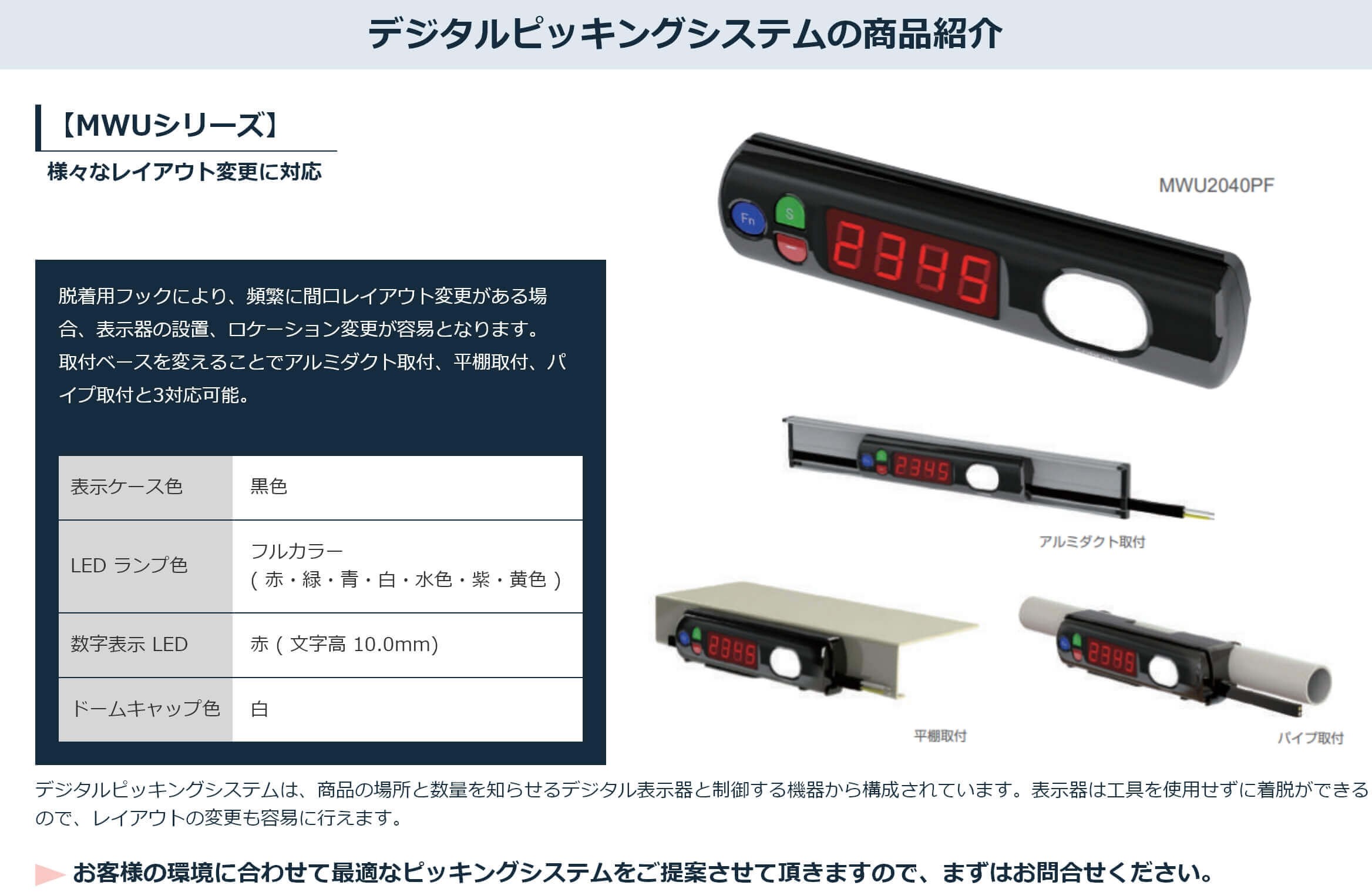 デジタルピッキングシステムの商品紹介