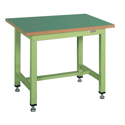中量作業台 グリーン KT-383F サカエリューム天板【返品不可】