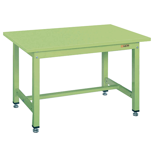 中量作業台 グリーン KT-483S スチール天板【返品不可】