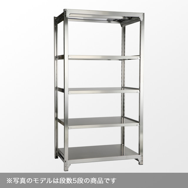 ステンレスラック 耐荷重200kg/段 SUS430 高さ2400×横幅1800×奥行600×12段(枚) 単体形式